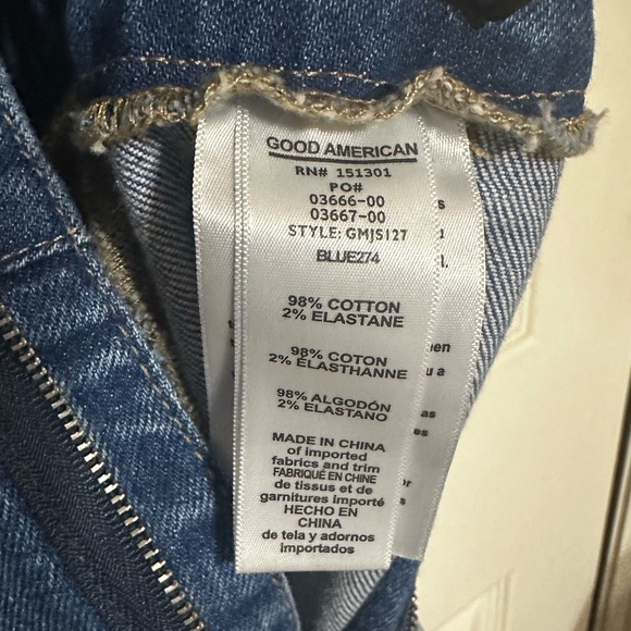 Good American denim jumpsuit - Picture 2 of 6